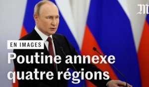 « Le peuple a fait son choix » : Vladimir Poutine officialise l’annexion de quatre régions ukrainiennes