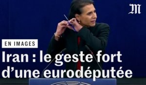 En plein discours au Parlement européen, une eurodéputée se coupe les cheveux en soutien aux Iraniennes