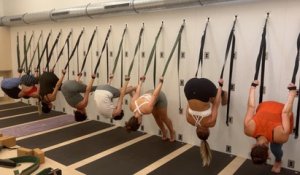 Lyon : Yoga Wall, une discipline insolite