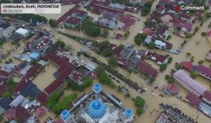 Inondations en Indonésie après des pluies torrentielles