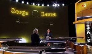 Serge Lama , invité de Laurent Delahousse  pour présenter son dernier album