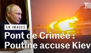 Explosion du pont de Crimée : Vladimir Poutine accuse les services secrets ukrainiens