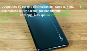 Test Oppo A54 5G : un milieu de gamme simple et efficace