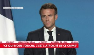 Emmanuel Macron, sur l’affaire Lola : «Ce qui nous touche, c’est l’atrocité de ce crime»