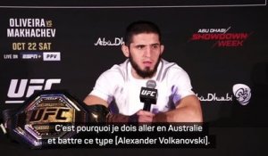 UFC 280 - Makhachev : "Je dois aller en Australie et battre Volkanovski"