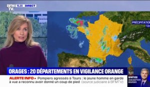 Orages: 20 départements placés en vigilance orange