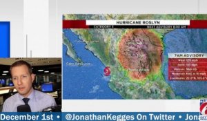 L'ouragan Roslyn de catégorie 3 a touché hier la côte pacifique de l'Etat mexicain de Nayarit, avec des vents atteignant les 195 km/h : ""Roslyn pourrait avoir des répercussions potentiellement mortelles"