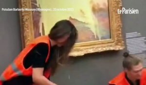 «Les Meules» de Monet attaquées à la purée au Potsdam Barberini museum en Allemagne
