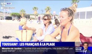 Vacances de la Toussaint: avec le beau temps, les Français profitent de la plage
