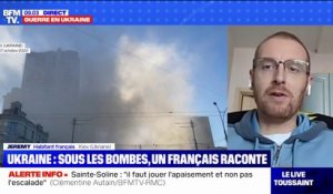 "Frappe massive" russe en Ukraine: un Français habitant à Kiev témoigne sur BFMTV