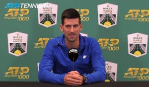 Rolex Paris Masters - Djokovic : "Je préfère ne pas être le monstre du tennis"