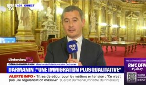Avec l'obligation d'un test de français réussi, Gérald Darmanin promet "une immigration plus qualitative"