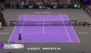 WTA Finals Fort Worth - Sabalenka surprend Swiatek et rejoint Garcia