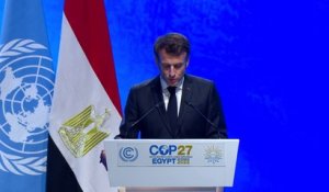 Emmanuel Macron à la COP27: "Nous ne sacrifierons pas nos engagements climatiques sous la menace énergétique de la Russie"