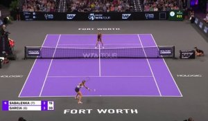 WTA Finals Fort Worth - Garcia, impériale, remporte le Masters !