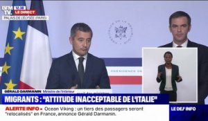 Gérald Darmanin annonce qu'un tiers des migrants de l'Ocean Viking seront "relocalisés" en France