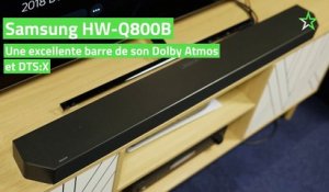 Test Samsung HW-Q800B : une excellente barre de son Dolby Atmos et DTS:X