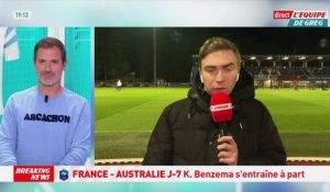 Benzema s'entraîne à part - Foot - CM 2022 - Bleus