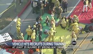 Une voiture fonce sur un groupe de jeunes policiers pendant leur jogging à Los Angeles, faisant 25 blessés : "Il y avait des corps éparpillés partout, certains ont des membres sectionnés"
