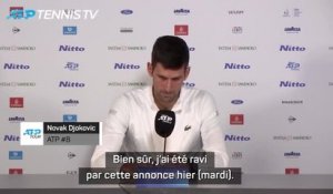 ATP - Djokovic sera en Australie : "Je ne pouvais pas recevoir une meilleure nouvelle"