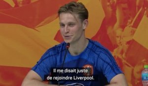 Pays-Bas - De Jong explique qu'un fan a essayé de le convaincre de rejoindre Liverpool