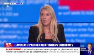 Violences faites aux femmes: "Adrien Quatennens n'est pas l'instrument de ce combat-là", selon son avocate
