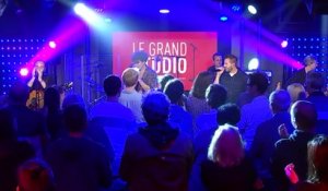 Trois Cafés Gourmands interprète  " La vie est fragile " dans le Grand Studio RTL