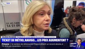 Augmentation des prix du ticket de métro et du pass Navigo: "Je ne veux pas de pass Navigo à 100€", affirme Valérie Pécresse