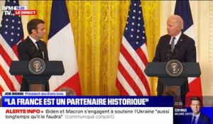 Emmanuel Macron sur la production américaine: "Nous partageons la même vision et la même volonté"