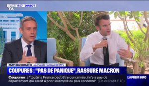 Vers des coupures de courant cet hiver? "Pas de panique", tempère Emmanuel Macron