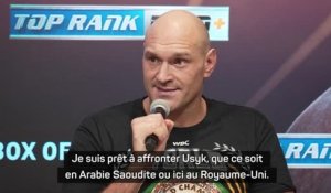 Poids lourds - Fury : "Je suis prêt à affronter Usyk, donnons aux fans un champion, un nom, un visage"