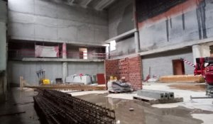 Visite du chantier de rénovation du Vilar, le théâtre de Louvain-la-Neuve