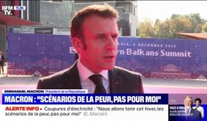 "Stop à tout ça!": le recadrage ferme d'Emmanuel Macron face aux "scénarios de la peur" des coupures d'électricité