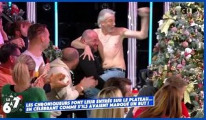 TPMP:en transe, Gilles Verdez en hystérique finit à moitié nu sur le plateau   "tu as un beau corps"
