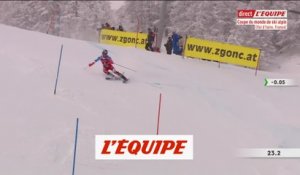 Noël, sorti en première manche du slalom de Val d'Isère - Ski alpin - CM (H)