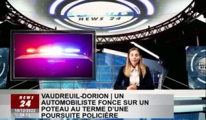 Vaudreuil-DorionUn automobiliste se précipite sur un poteau après une poursuite policière