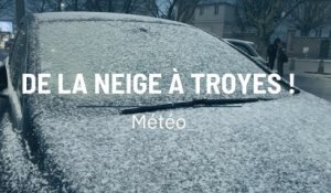 De la neige à Troyes !