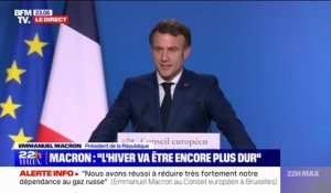 Emmanuel Macron sur "l'Inflation Reduction Act": "À aucun moment l'intention de l'administration américaine n'était d'attaquer l'Europe"