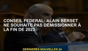 Conseil fédéral: Alain Berset ne souhaite pas démissionner à la fin de 2023