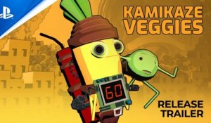 Kamikaze Veggies - Release Trailer | PS5 & PS4 Games