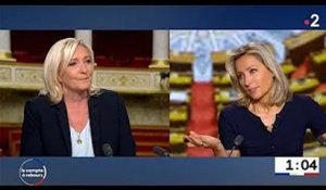 JT 20H : Anne-Sophie Lapix outrée par Marine Le Pen, catastrophe sur France 2