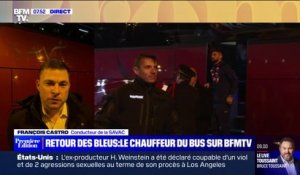 "Voir ce cortège qui nous suivait c'était assez impressionnant": le chauffeur du bus qui a conduit les Bleus témoigne sur BFMTV