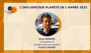 Trophées de l’Impact 2022: Simon Bernard (Plastic Odyssey) remporte le prix de l’influenceur planète de l’année