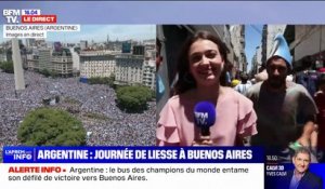 La joie des Argentins venus acclamer les champions du monde dans les rues de Buenos Aires