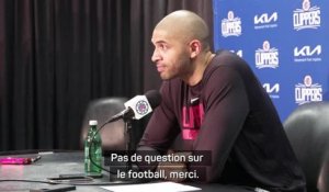 Clippers - Batum sur le ton de l’humour : “Pas de question sur le football, merci”