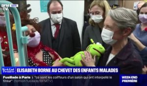 Élisabeth Borne au chevet des enfants malades dans un hôpital du Val-de-Marne