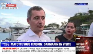 Gérald Darmanin s'exprime depuis Mayotte