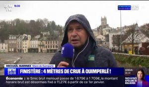 Finistère: quatre mètres de crue à Quimperlé