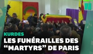 Les funérailles des Kurdes victimes de l’attaque à caractère raciste à Paris