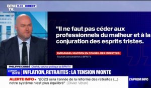 "Ne pas céder aux professionnels du malheur": les mots d'Emmanuel Macron lors du Conseil des ministres de rentrée